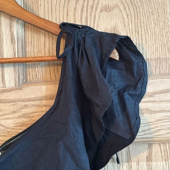 LULUS Sun-Kissed Memories One-Shoulder Ruffled Linen Blend Midi Dress *NEW* - Picture 6 of 16